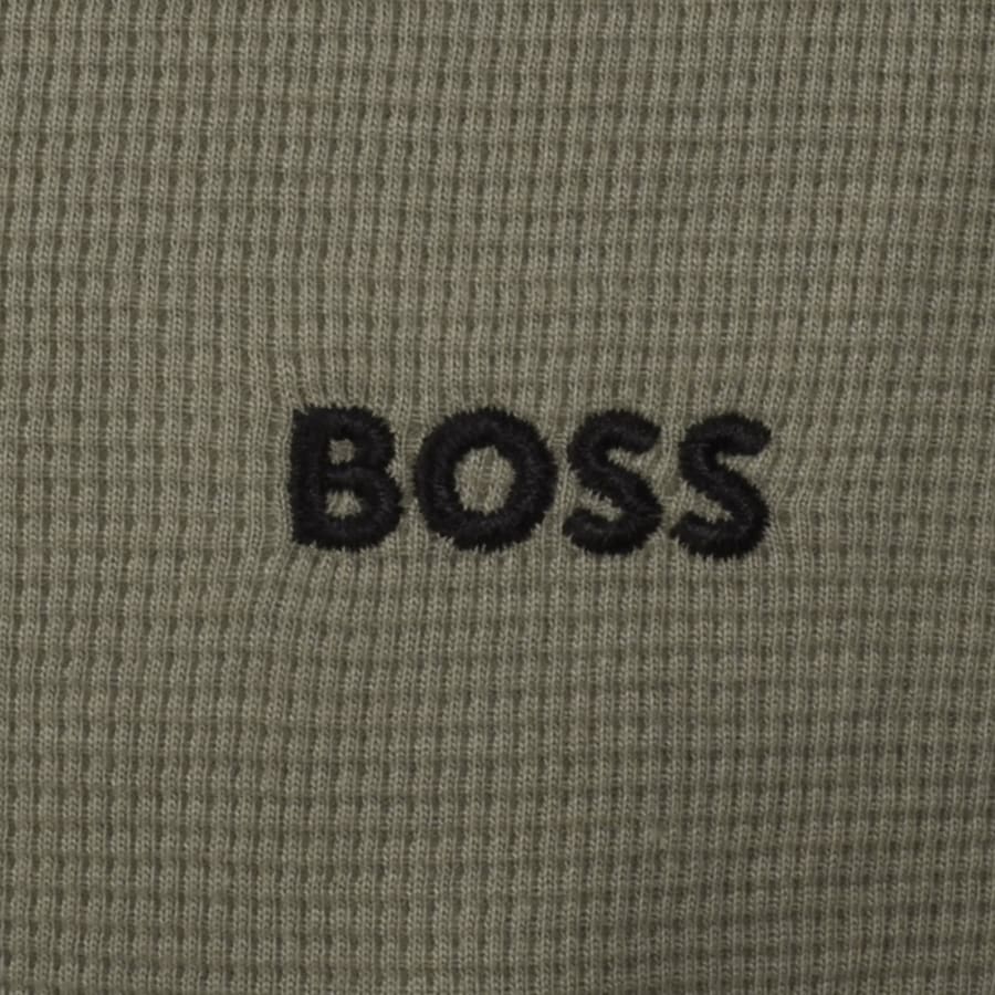 Image number 3 for BOSS Waffle T Shirt Open Brown