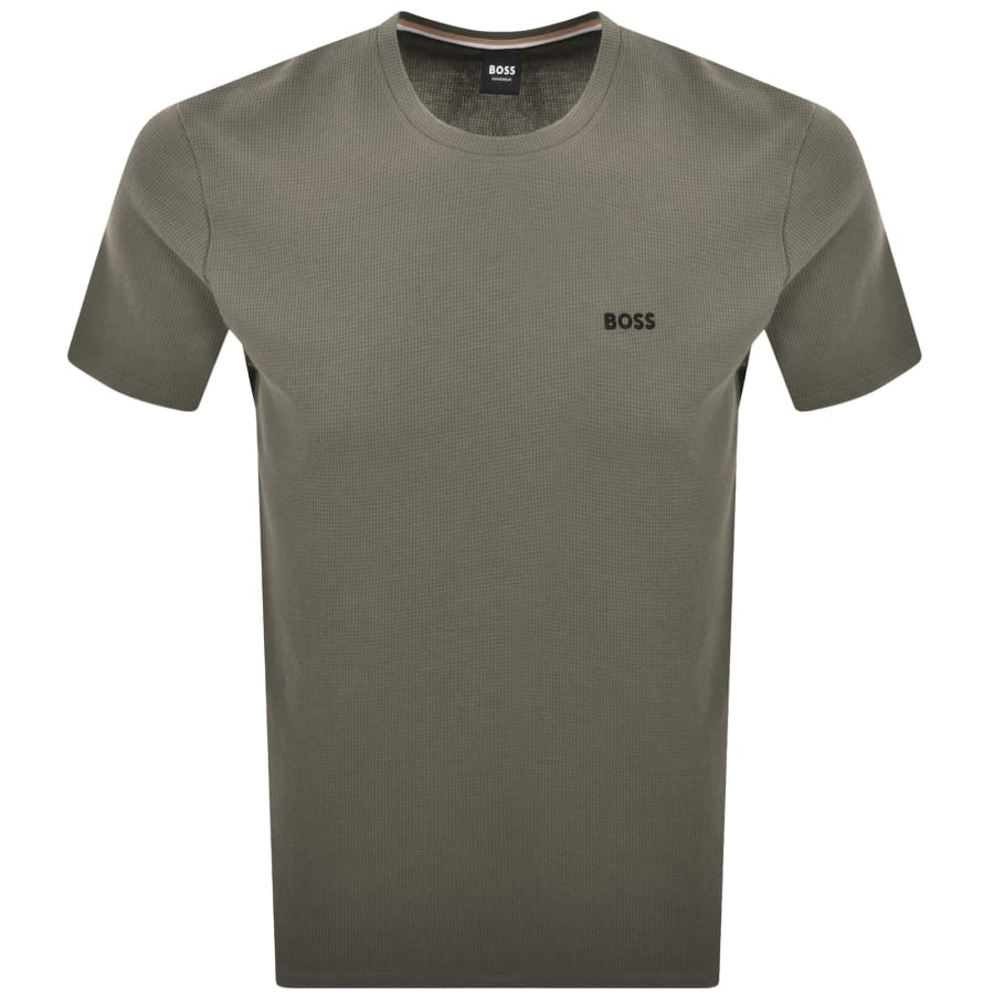 Image number 1 for BOSS Waffle T Shirt Open Brown