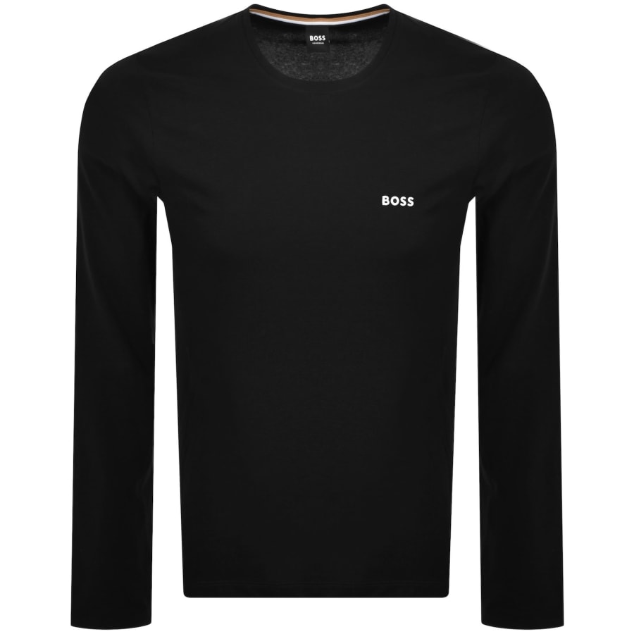 Image number 1 for BOSS Mix And Match Long Sleeve T Shirt Black