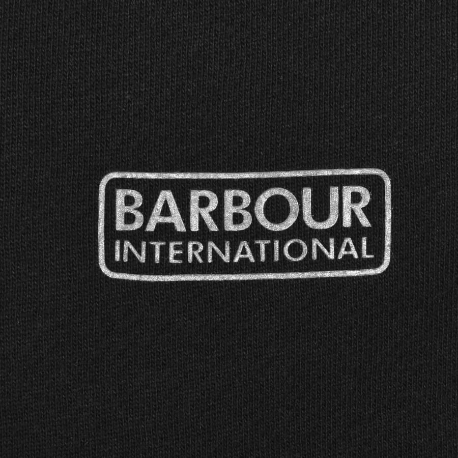 Image number 3 for Barbour International Logo Hoodie Black