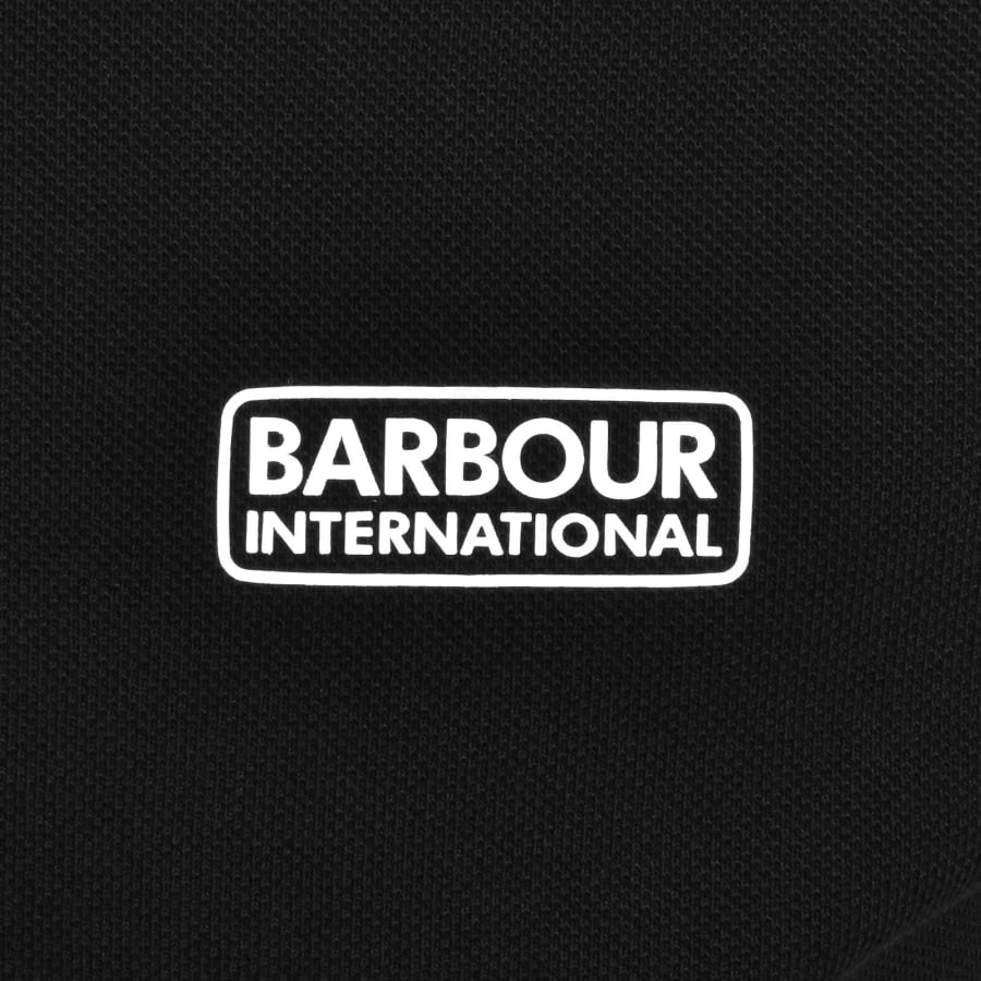 Image number 3 for Barbour International Evan Tipped Polo Black