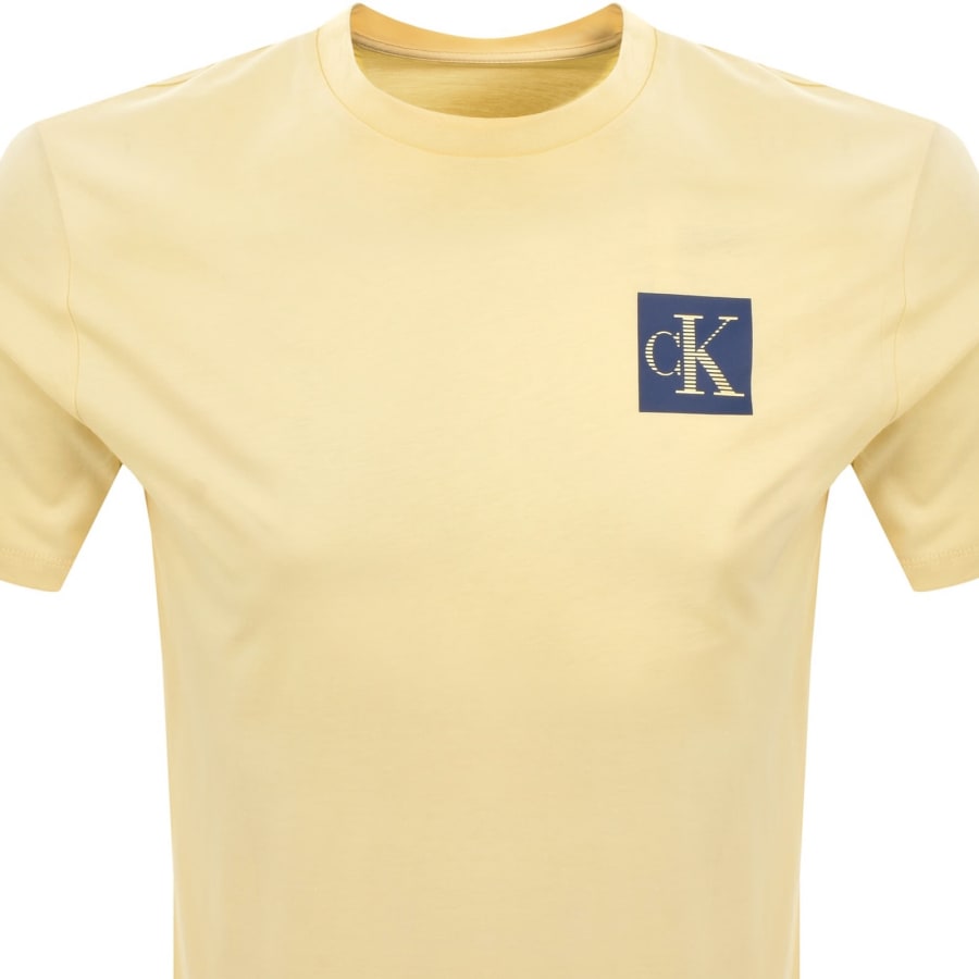 Image number 2 for Calvin Klein Jeans Crew Neck T Shirt Yellow