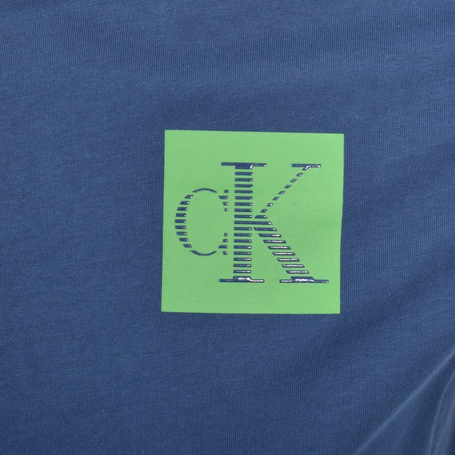 Image number 3 for Calvin Klein Jeans Crew Neck T Shirt Blue