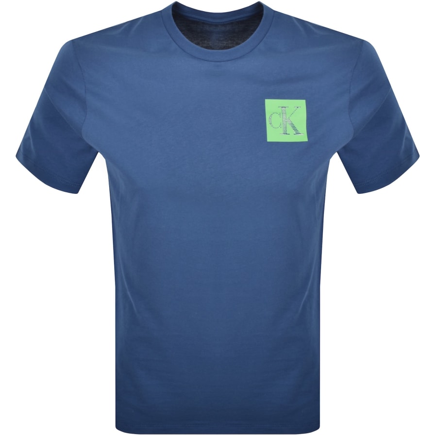 Image number 1 for Calvin Klein Jeans Crew Neck T Shirt Blue