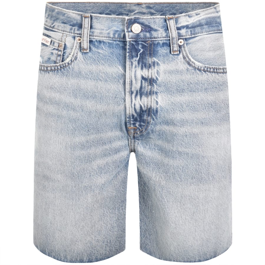Image number 2 for Calvin Klein Jeans Classic Denim Shorts Blue