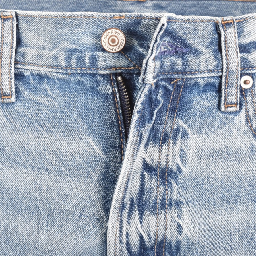 Image number 5 for Calvin Klein Jeans Classic Denim Shorts Blue
