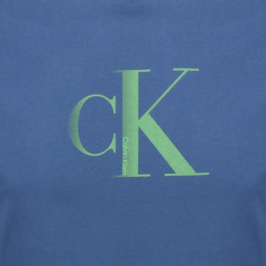 Image number 3 for Calvin Klein Jeans Logo T Shirt Blue