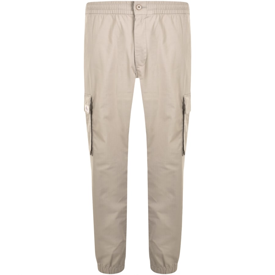 Image number 2 for Calvin Klein Jeans Skinny Cargo Trousers Khaki