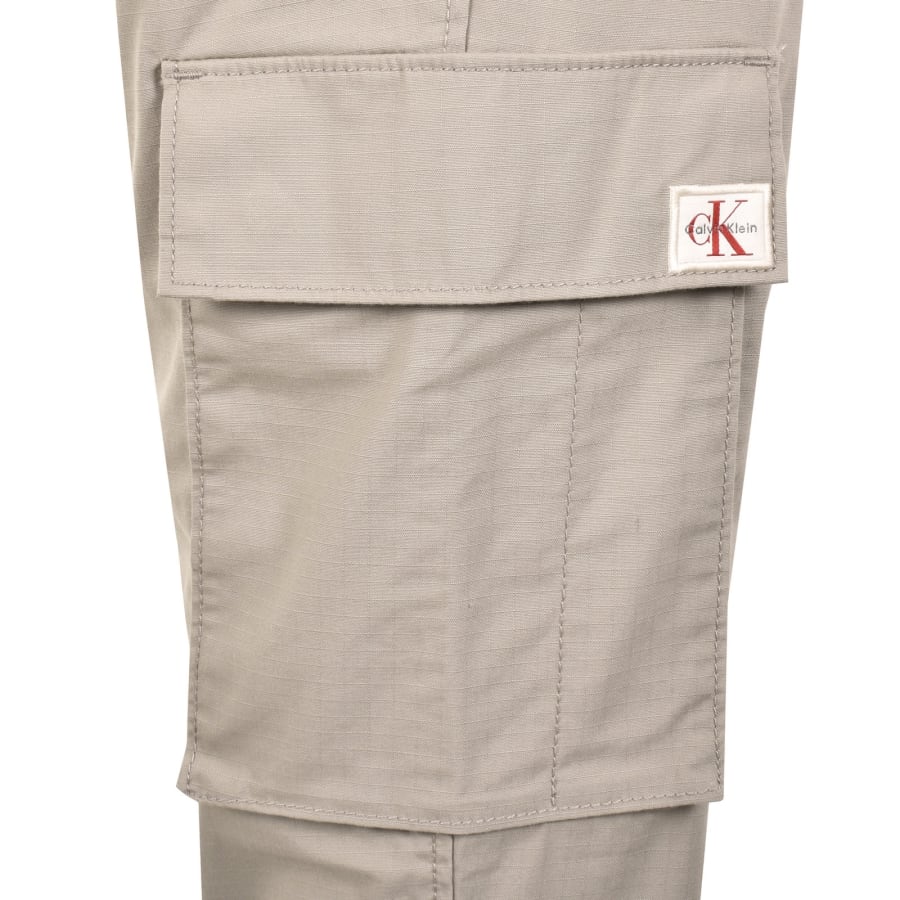 Image number 5 for Calvin Klein Jeans Skinny Cargo Trousers Khaki