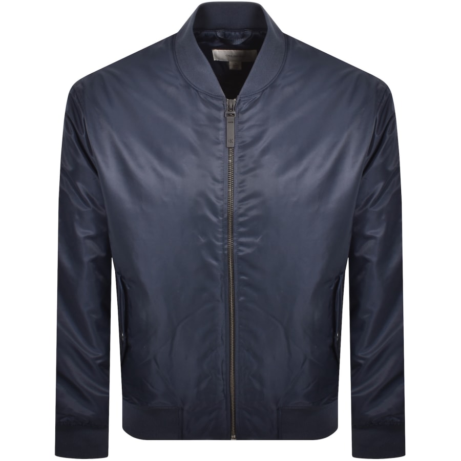 Image number 2 for Calvin Klein Jeans Nylon Bomber Jacket Navy