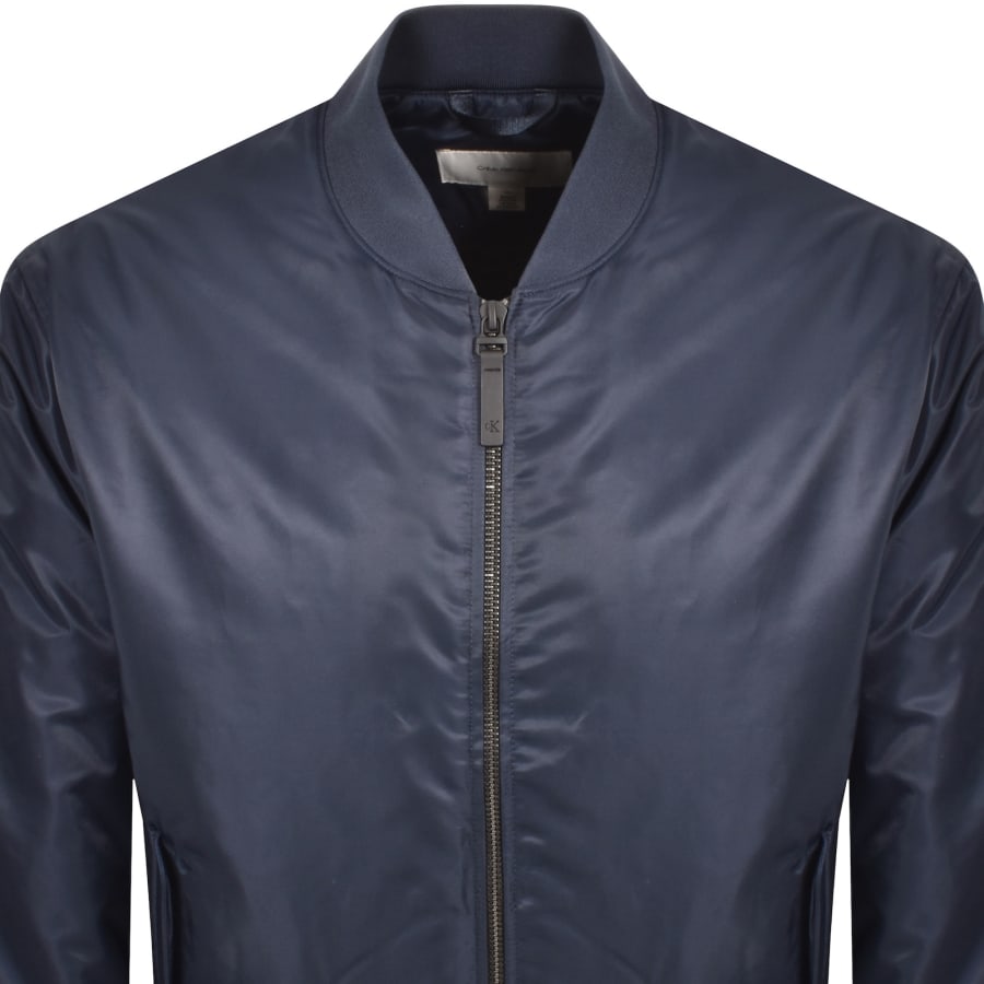 Image number 3 for Calvin Klein Jeans Nylon Bomber Jacket Navy