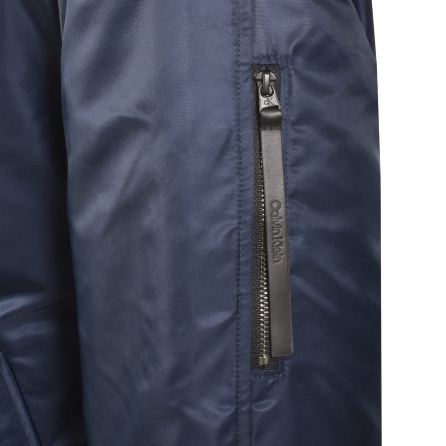 Image number 4 for Calvin Klein Jeans Nylon Bomber Jacket Navy