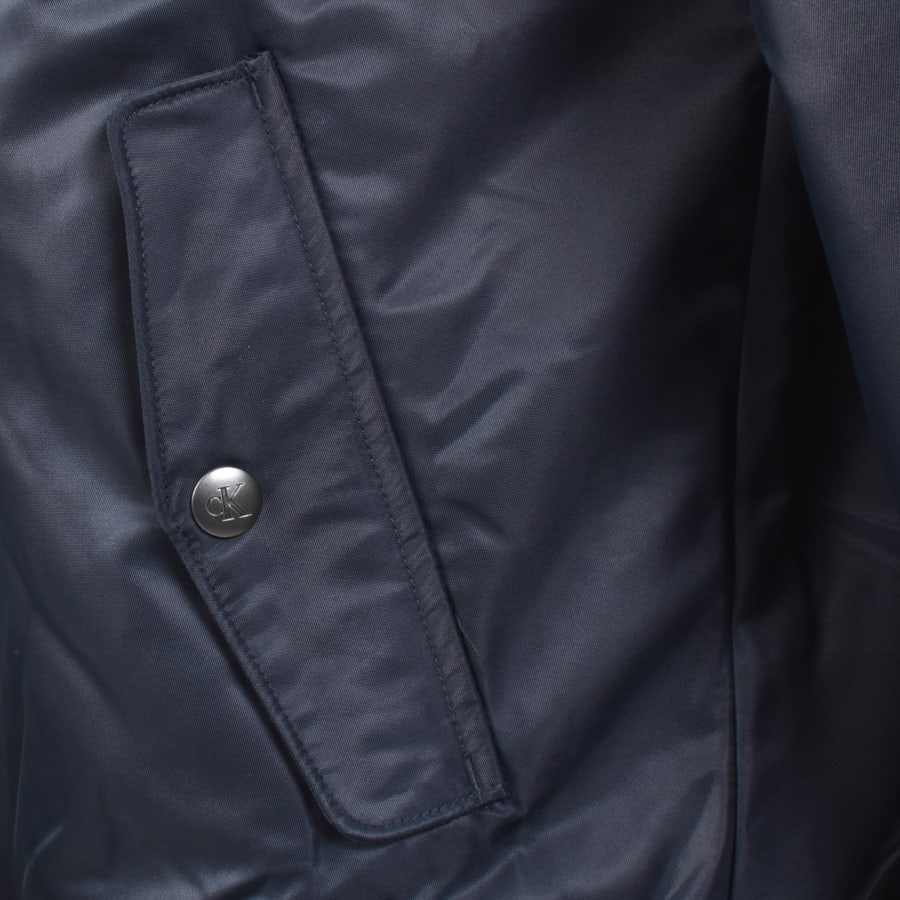 Image number 5 for Calvin Klein Jeans Nylon Bomber Jacket Navy