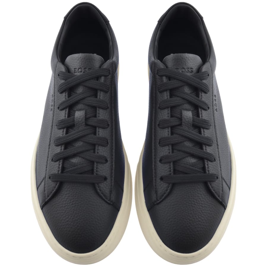 Image number 3 for BOSS Kieran Tennis Trainers Dark Blue