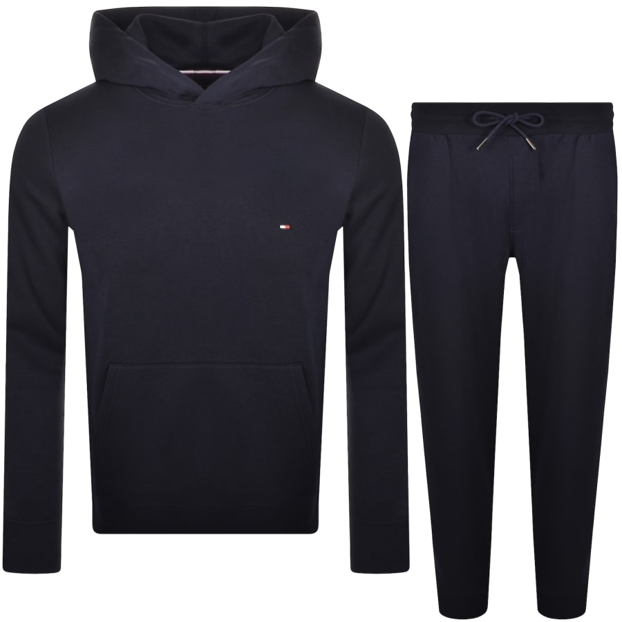 Image number 1 for Tommy Hilfiger Hooded Tracksuit Navy