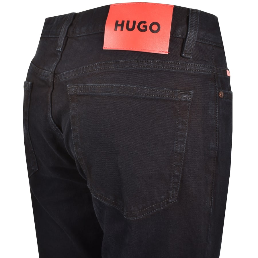 Image number 4 for HUGO 708 Slim Fit Jeans Dark Wash Blue