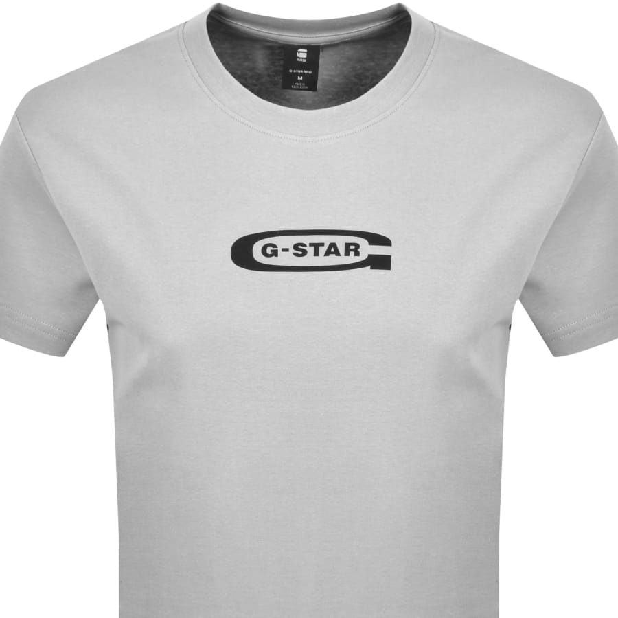 Image number 2 for G-Star Old Skool Logo T Shirt Grey