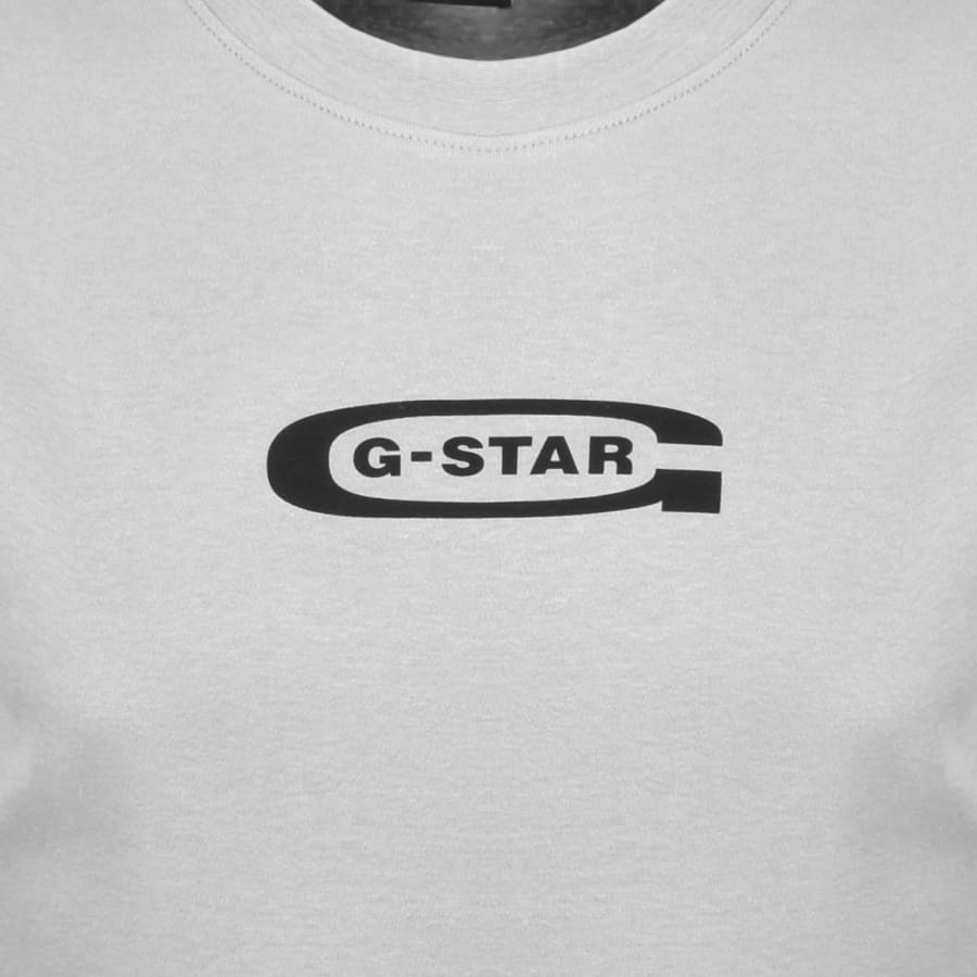 Image number 3 for G-Star Old Skool Logo T Shirt Grey