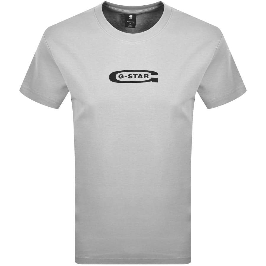 Image number 1 for G-Star Old Skool Logo T Shirt Grey