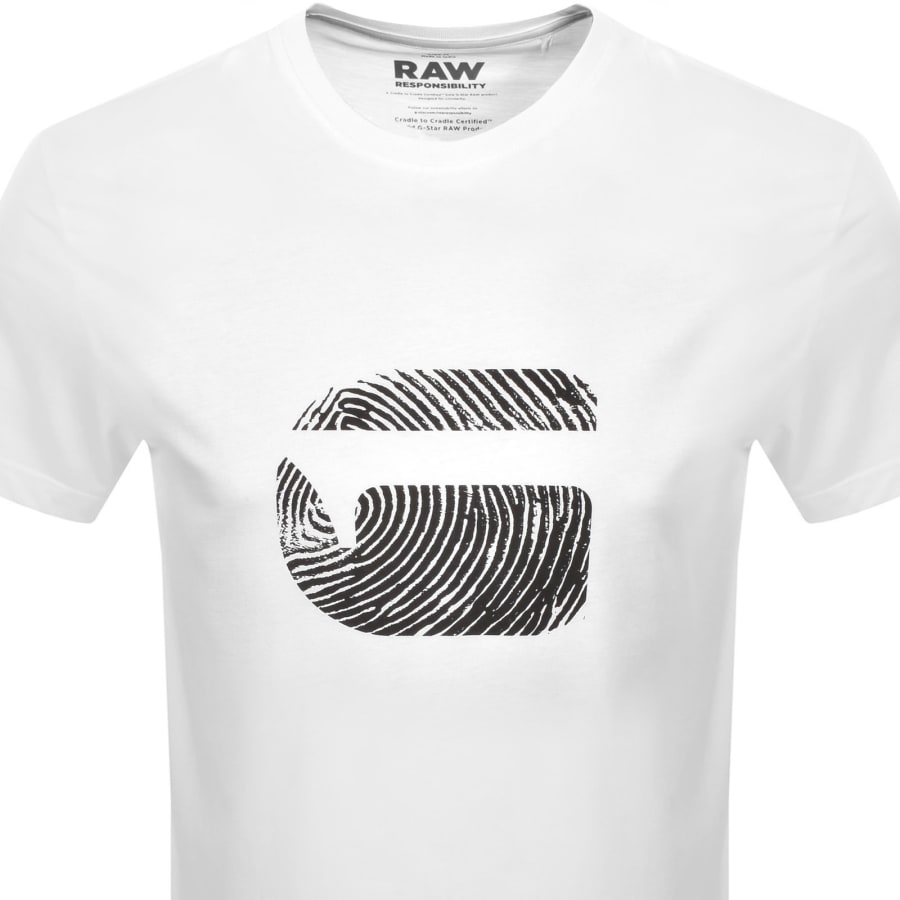 Image number 2 for G-Star Finger Print Burger T Shirt White