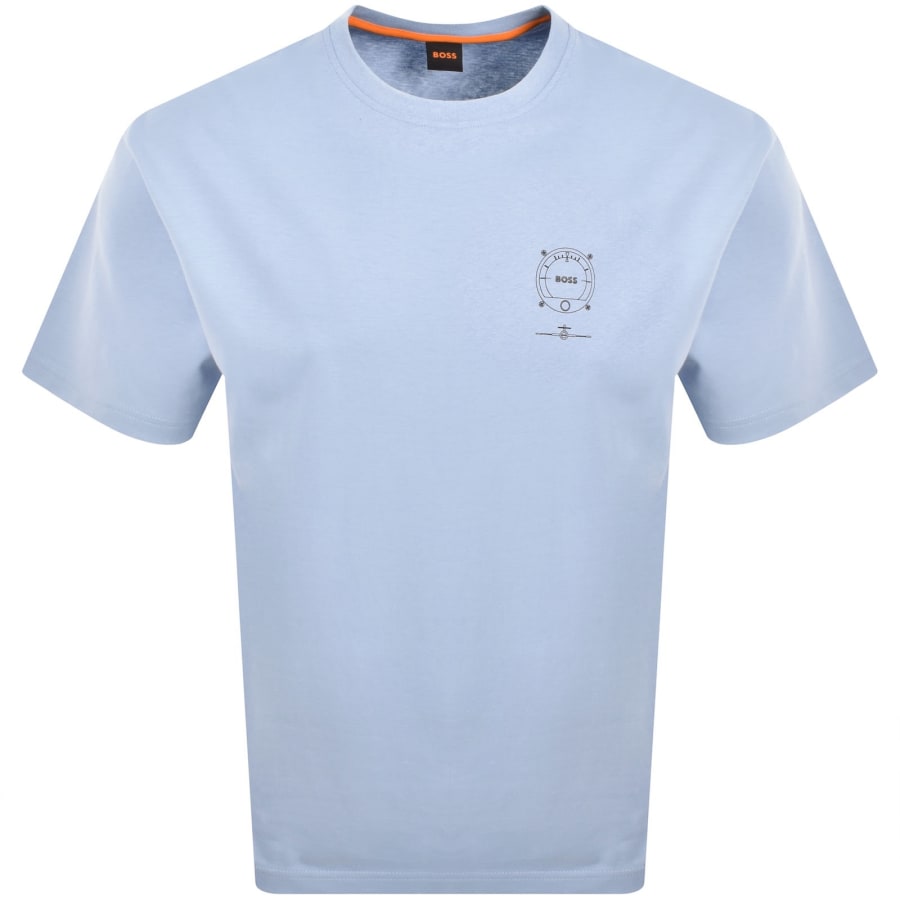 Image number 1 for BOSS Te Voyage T Shirt Light Blue