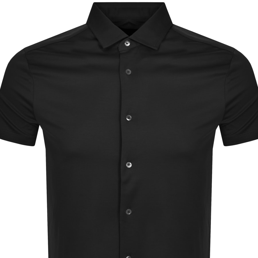 Image number 2 for Emporio Armani Short Sleeved Jersey Shirt Black