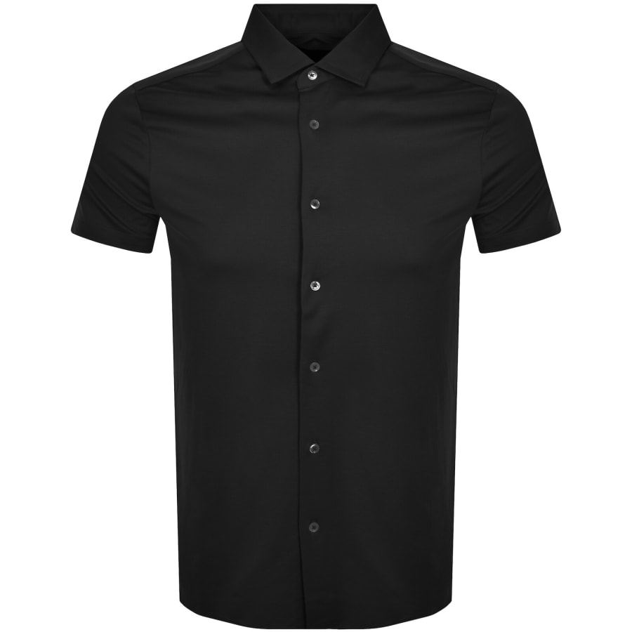 Image number 1 for Emporio Armani Short Sleeved Jersey Shirt Black
