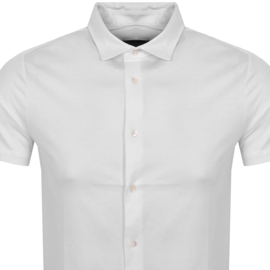 Image number 2 for Emporio Armani Short Sleeved Jersey Shirt White