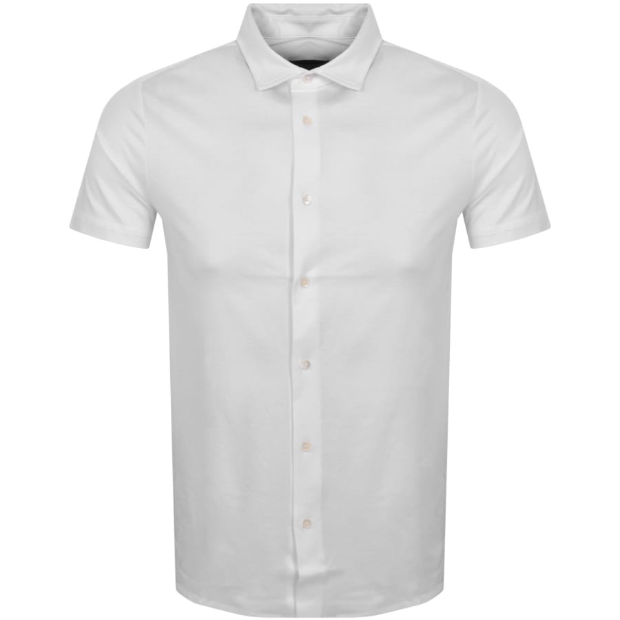 Image number 1 for Emporio Armani Short Sleeved Jersey Shirt White