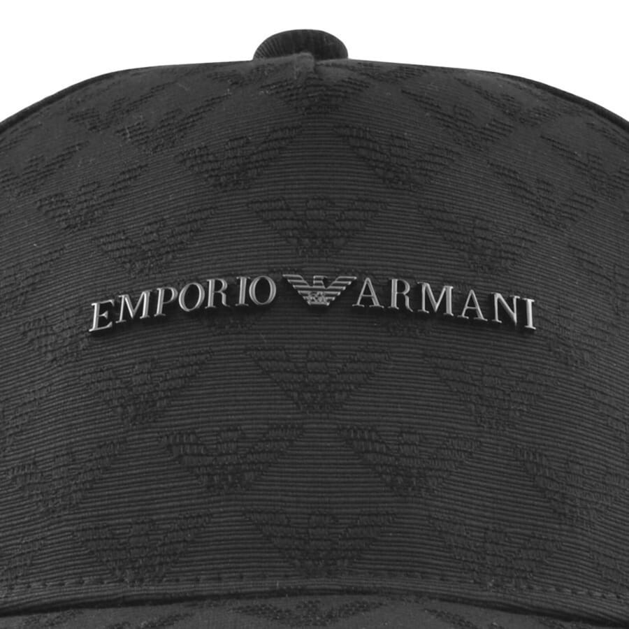 Image number 4 for Emporio Armani Baseball Logo Cap Black