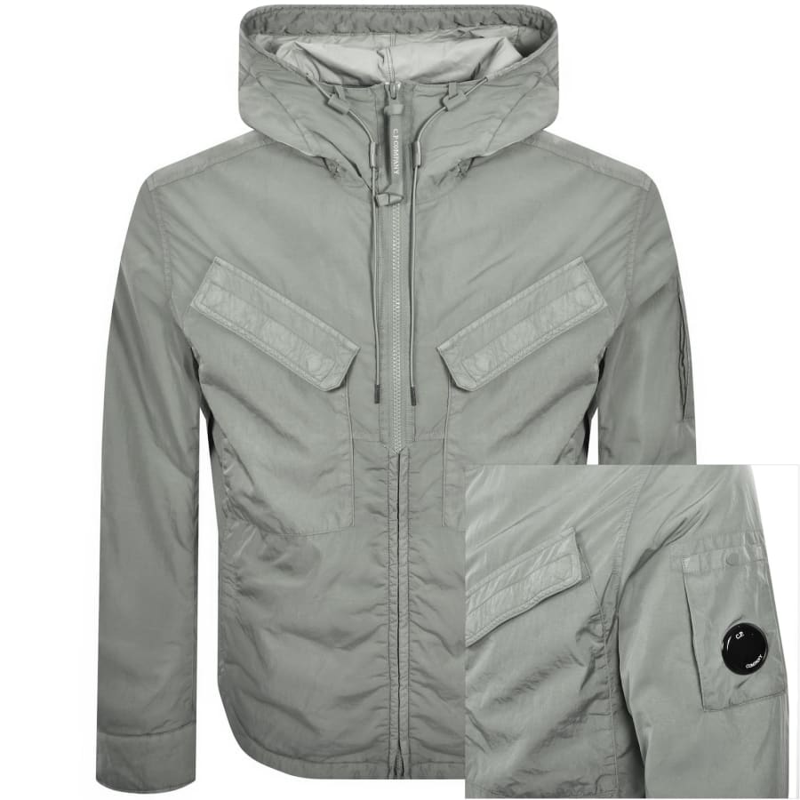 Image number 1 for CP Company Chrome-R Padded Overshirt Grey