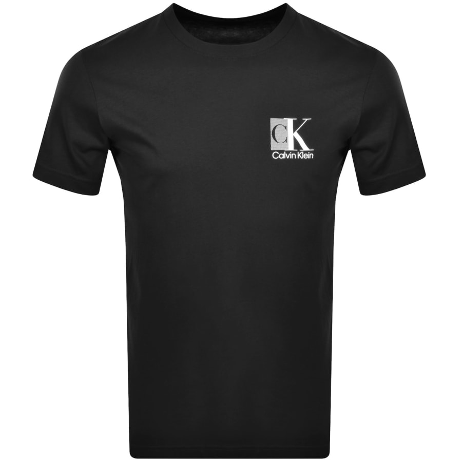 Image number 2 for Calvin Klein Abstract Logo T Shirt Black