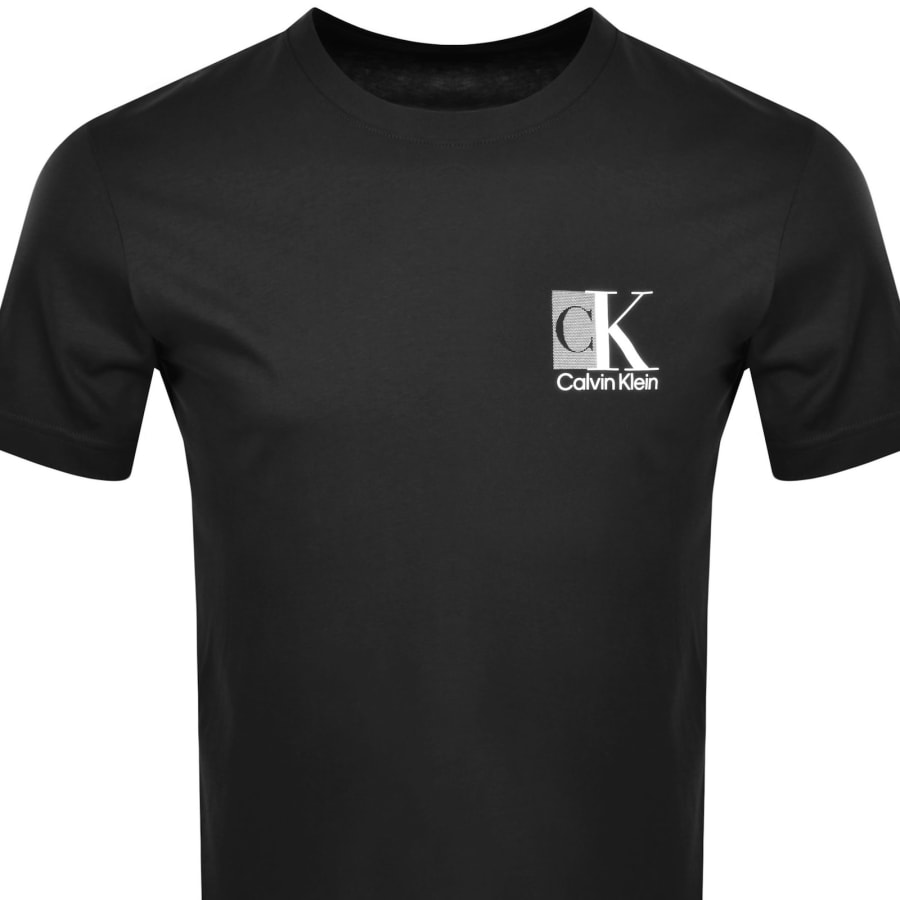 Image number 3 for Calvin Klein Abstract Logo T Shirt Black