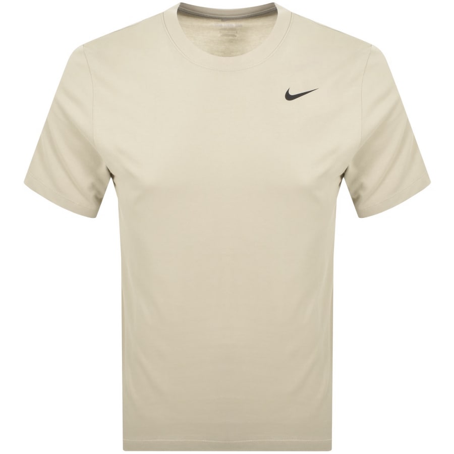 Image number 1 for Nike Training Crew Neck T Shirt Khaki