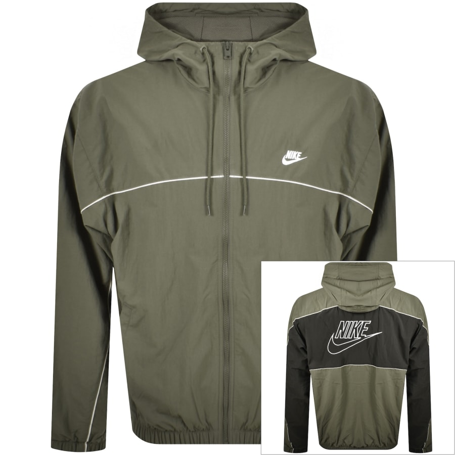 Image number 1 for Nike Club Athlete Jacket Medium Olive