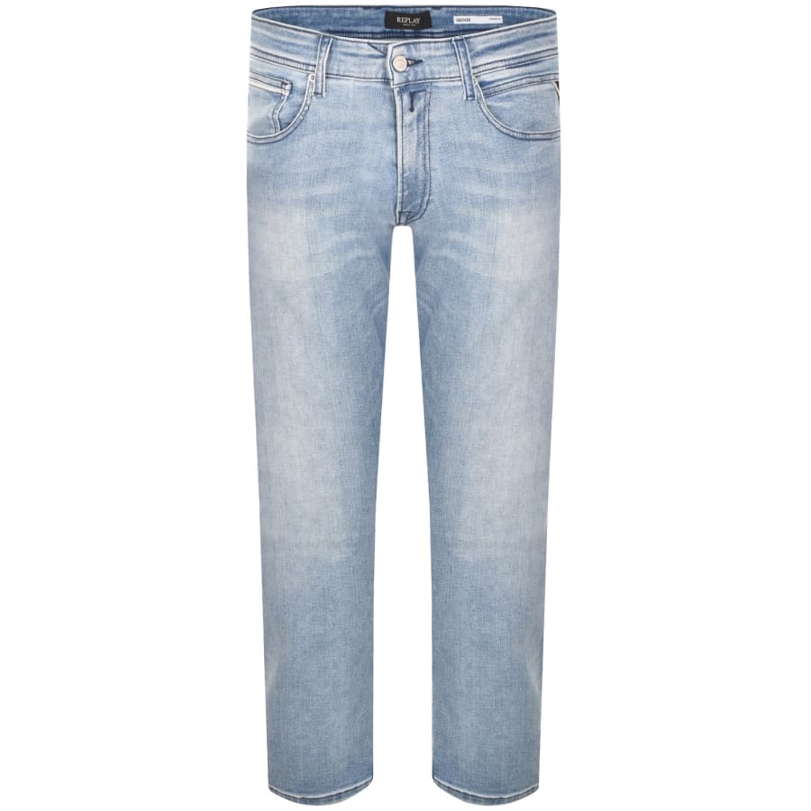 Image number 2 for Replay Grover Light Wash Jeans Blue