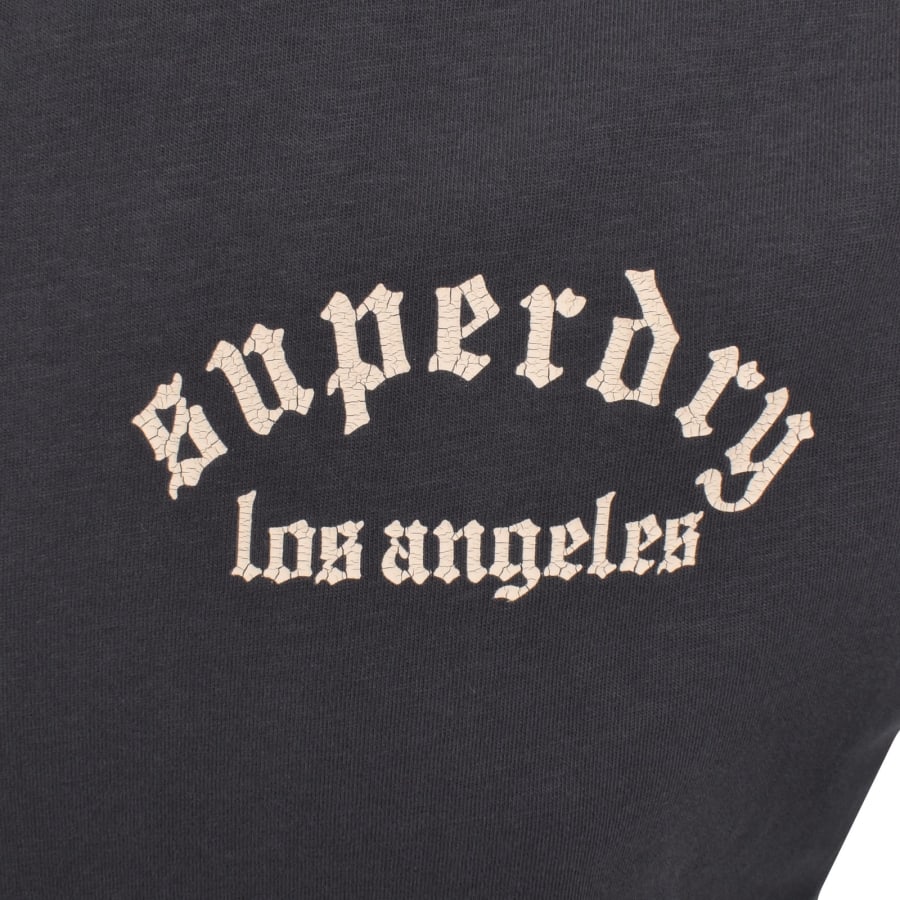Image number 4 for Superdry Neo Trad Tattoo T Shirt Dark Charcoal