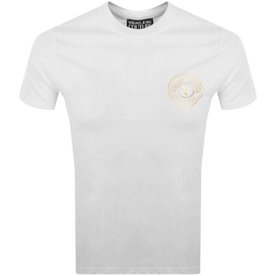 Image number 1 for Versace Jeans Couture Slim Fit Logo T Shirt White
