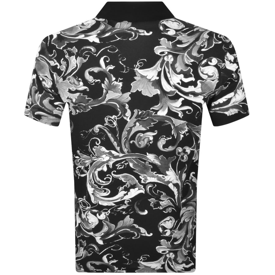 Image number 5 for Versace Jeans Couture Barocco Polo Black