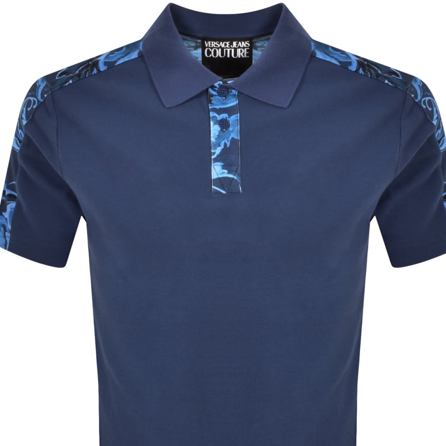 Image number 3 for Versace Jeans Couture Barocco Polo Blue