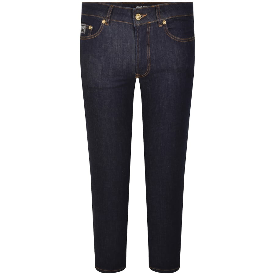 Image number 2 for Versace Jeans Couture Skinny Fit Jeans Indigo Blue