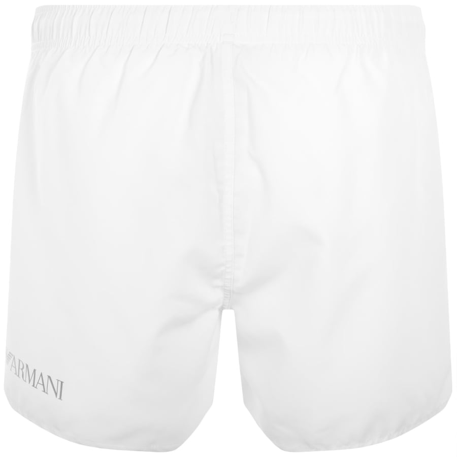 Image number 2 for EA7 Emporio Armani Logo Swim Shorts White