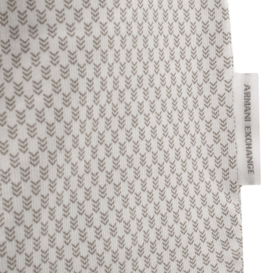 Image number 3 for Armani Exchange Polo T Shirt Off White