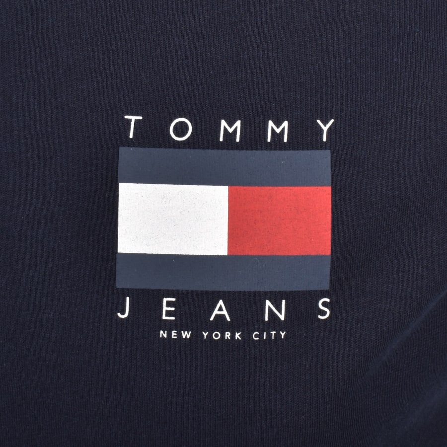 Image number 4 for Tommy Jeans Graphic Backprint T Shirt Navy