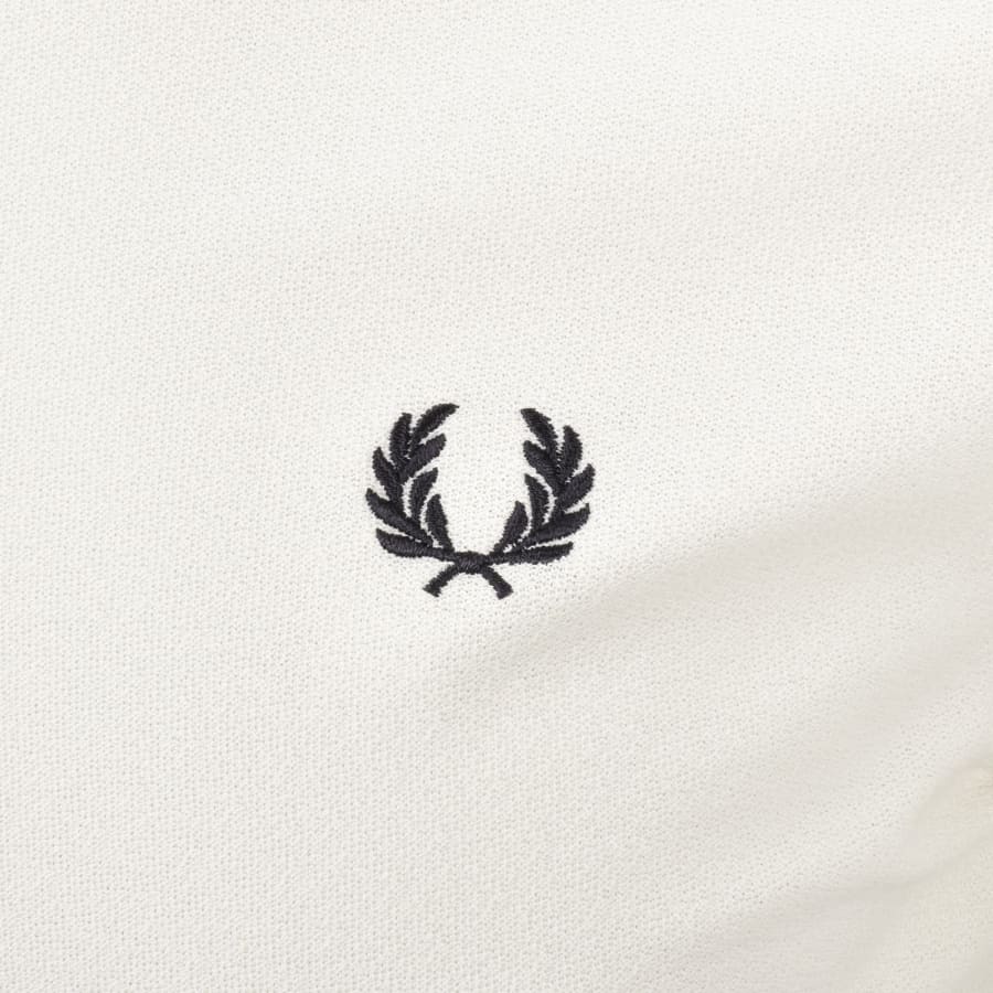 Image number 3 for Fred Perry Zip Neck Crepe Polo Silky Peach