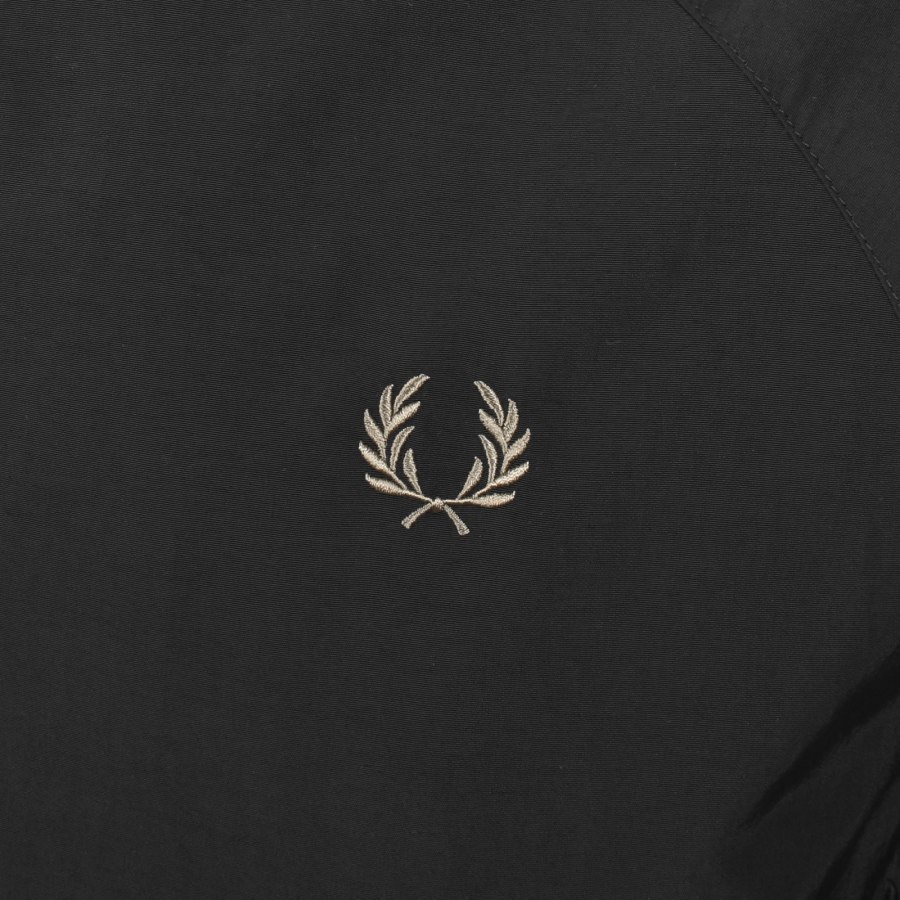 Image number 3 for Fred Perry Hooded Shell Jacket Black