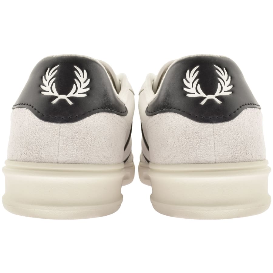 Image number 2 for Fred Perry B4 Leather Trainers Snow White
