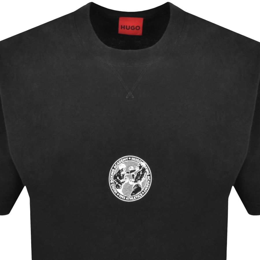 Image number 3 for HUGO Dwresto Crew Neck T Shirt Black