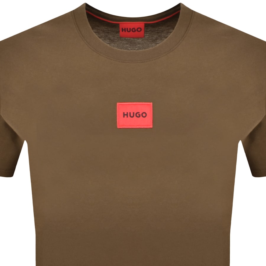 Image number 2 for HUGO Diragolino212 T Shirt Brown