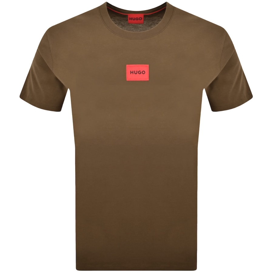 Image number 1 for HUGO Diragolino212 T Shirt Brown